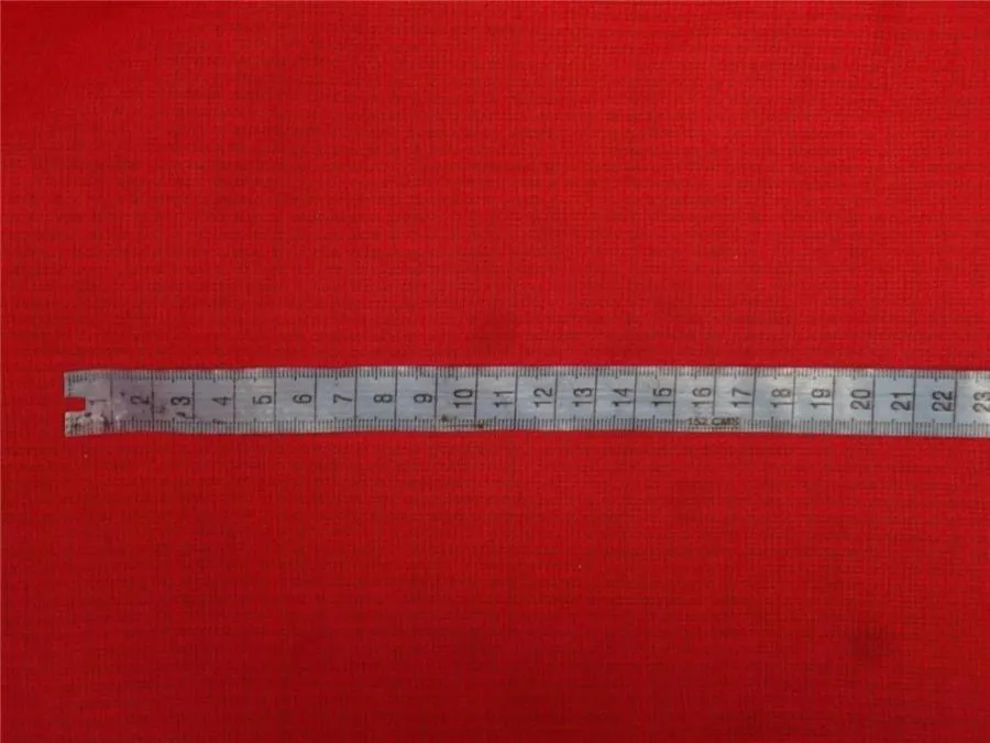 Red cotton organdy 44&quot; ~micro check/window pane design medium finish