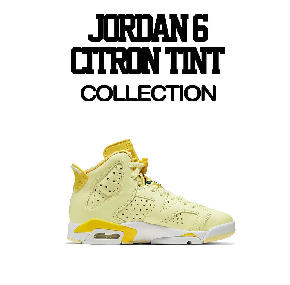 Retro 6 Citron Tint Finesse Shirt