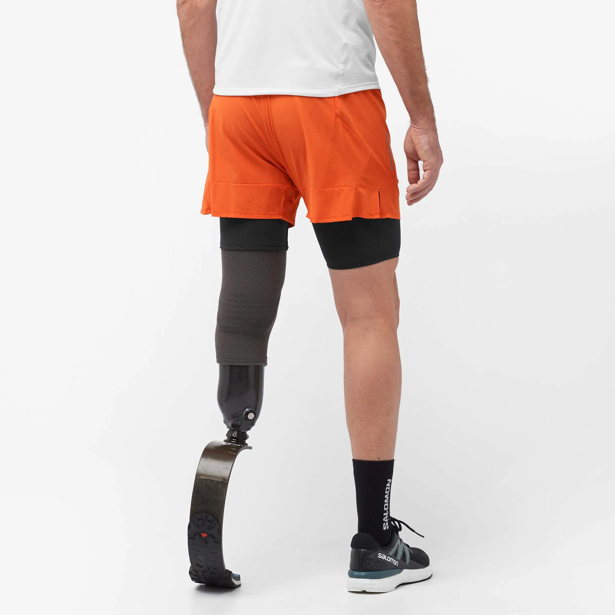 Salomon | Men's Sense Aero 2in1 Shorts - Burnt Ochre