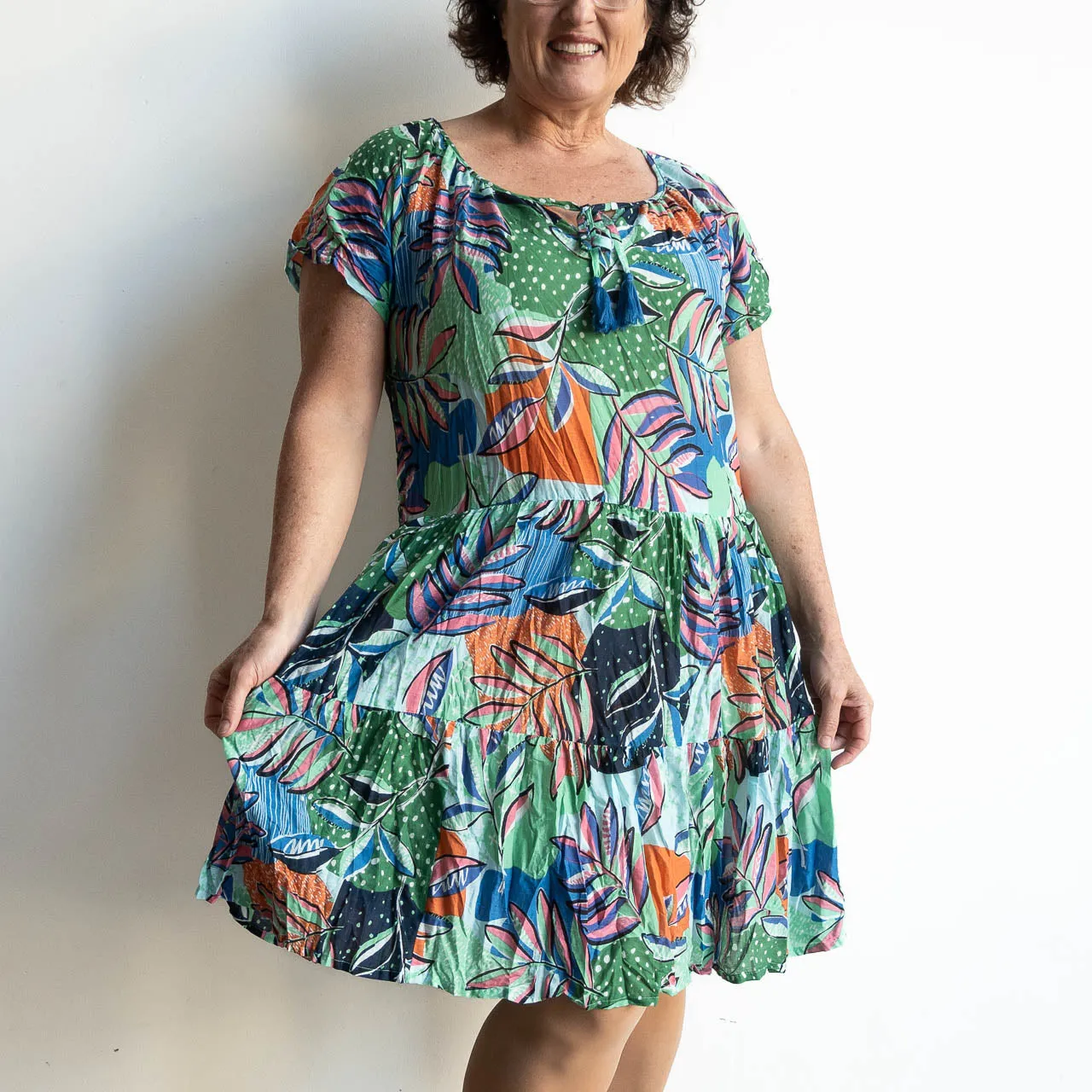 Sundance Smock Dress - Ocean Grove Teal