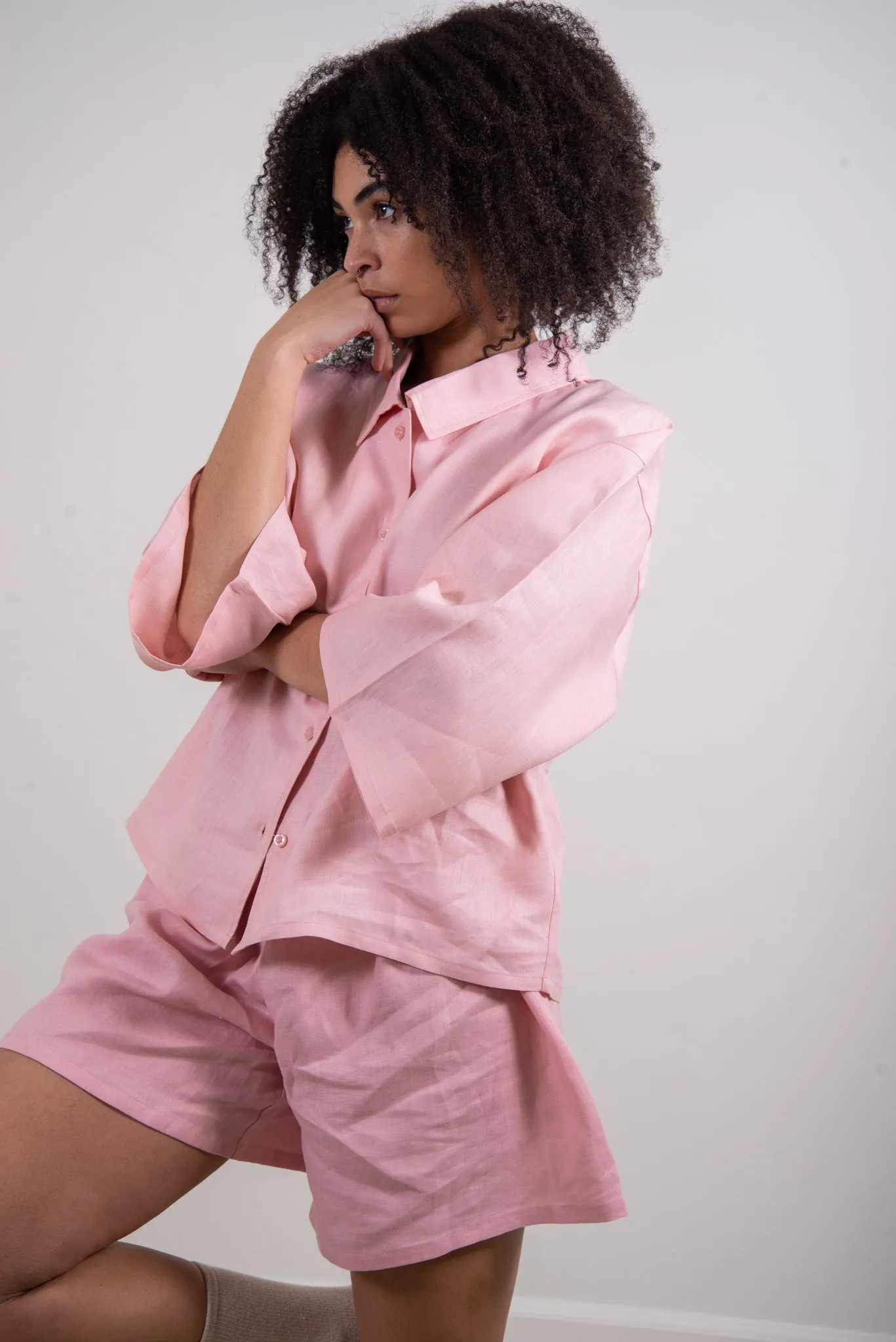 The Linen Set - Pink