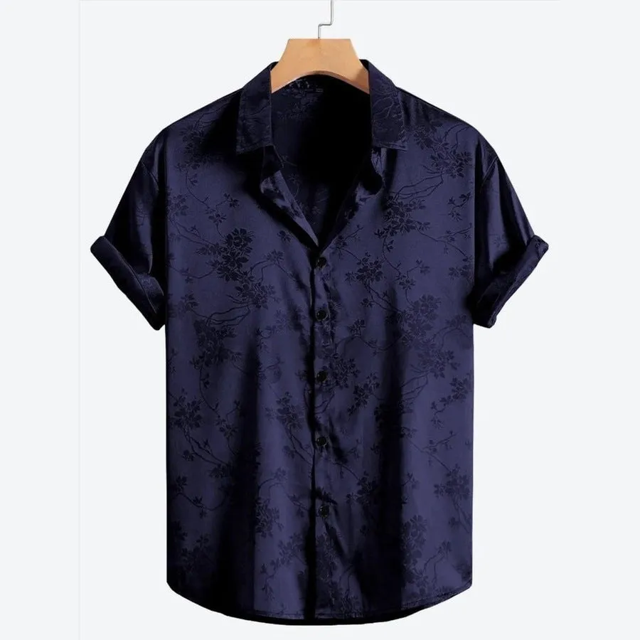 Trendy Floral Short Sleeve Shirts