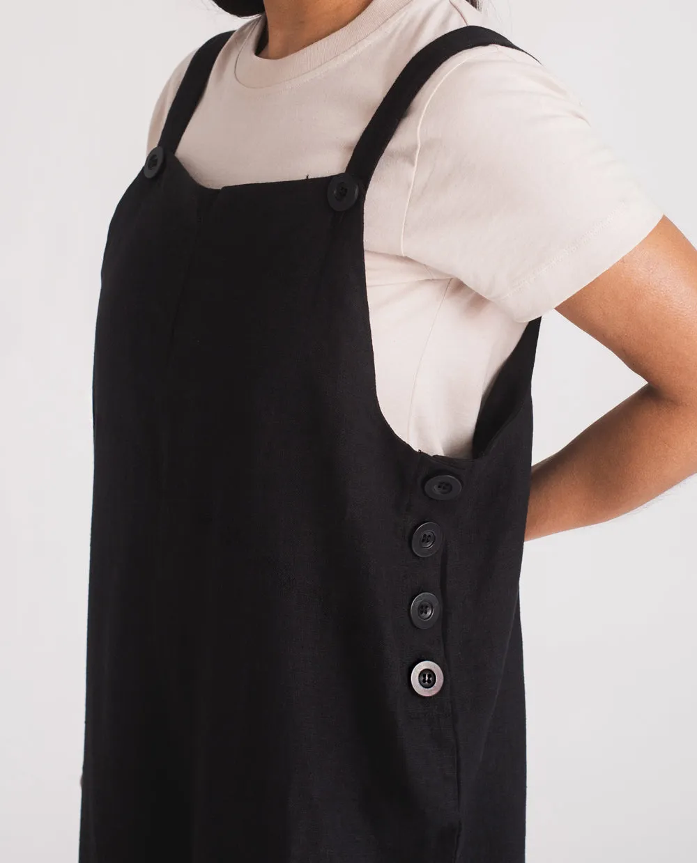 Unity Linen Jumpsuit In Black