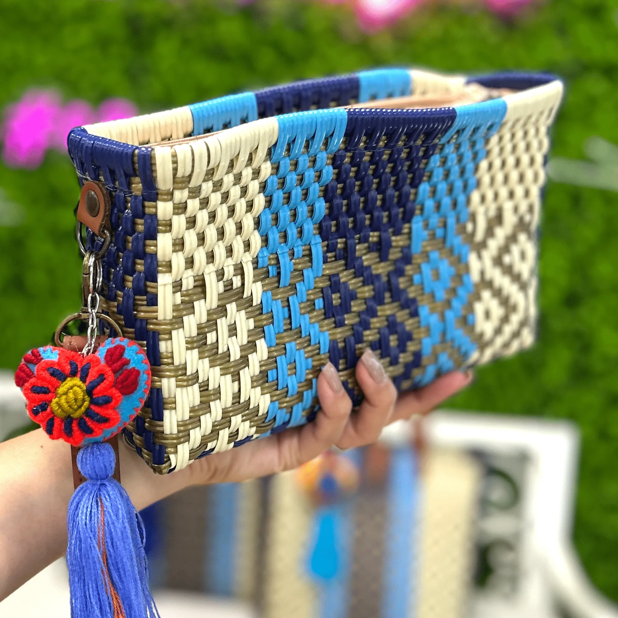 Upcycled Handwoven Handbags - Navy Dreams BUNDLE