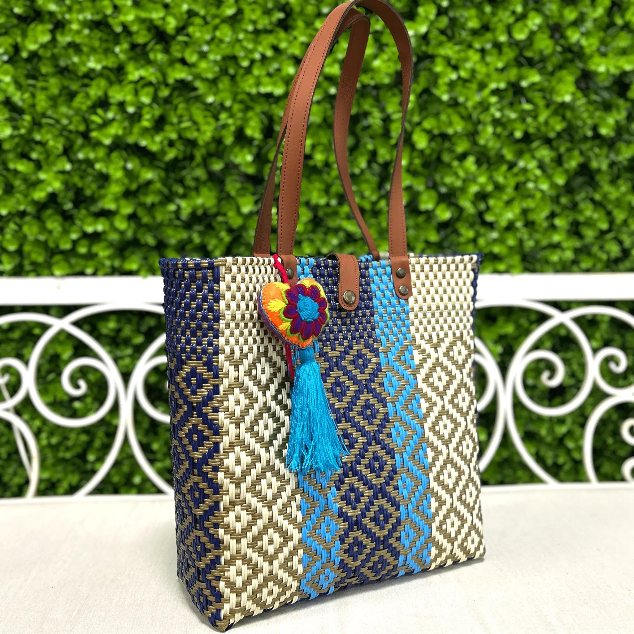 Upcycled Handwoven Handbags - Navy Dreams BUNDLE