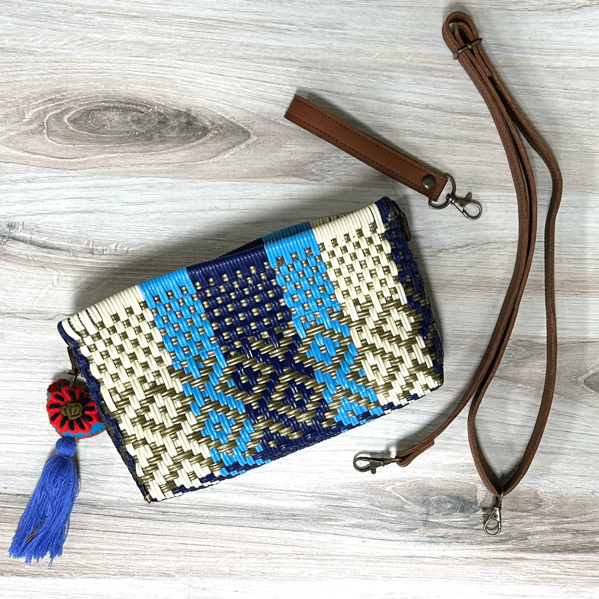 Upcycled Handwoven Handbags - Navy Dreams BUNDLE