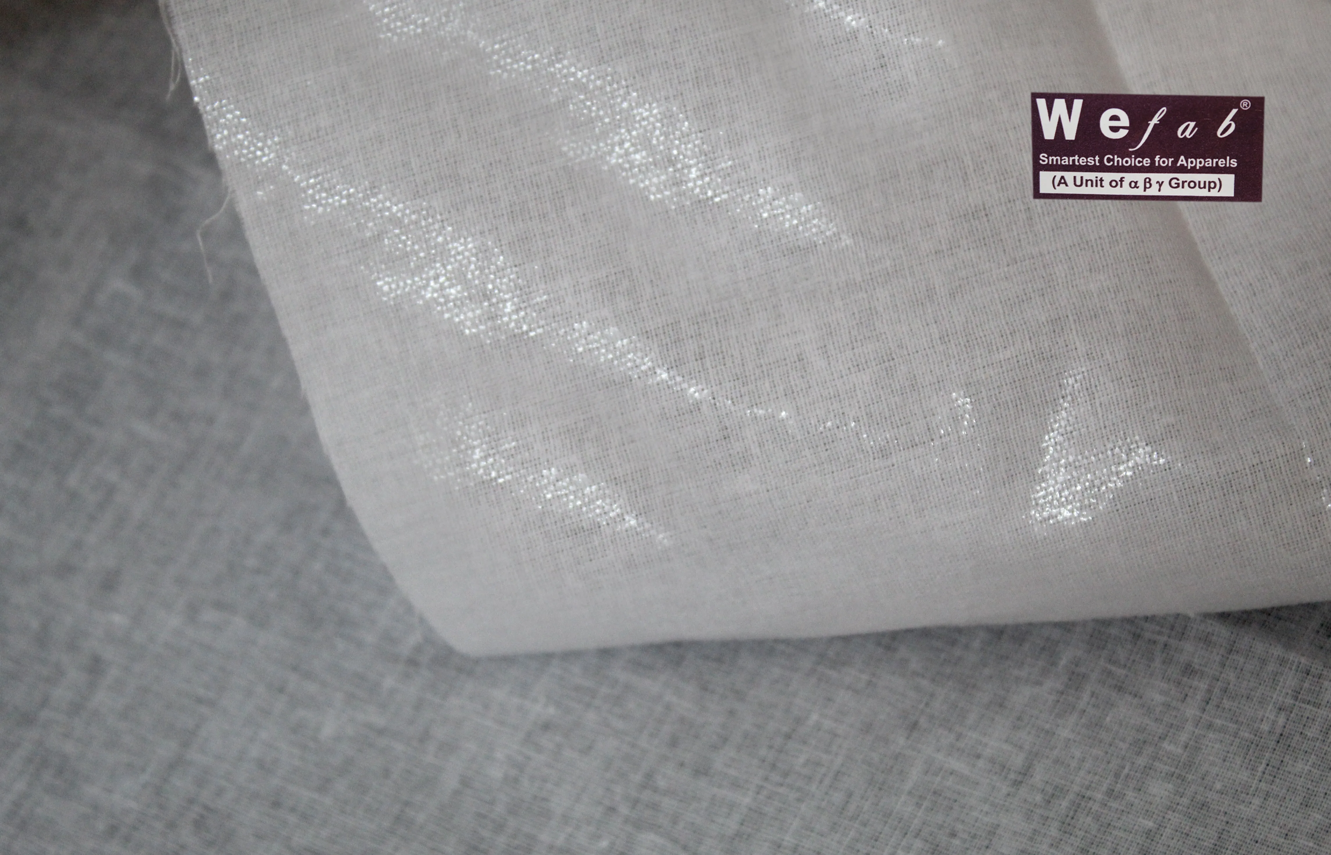 Wefab Iron On Interfacing Fusible Interlining 100% Cotton Fabric Buckram Width 110cm for Garments,Bags,Hats Sewing Tailoring etc