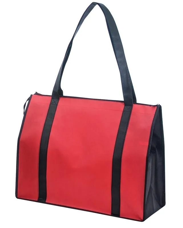 Zippered Non-Woven Polypropylene Tote Bag